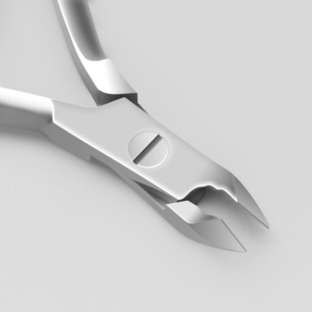 Manicure nippers for cuticle, double spring, 10 cm, blade length-5 mm, in the blist, silver color, MC-350-S-SH-1