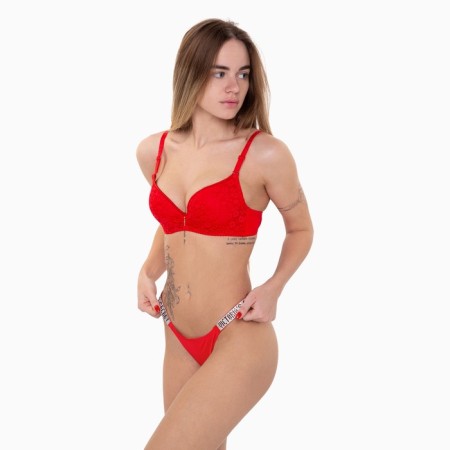 Women's bra, red color, size 80V-3