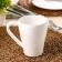 Mug of the share "grace", 350 ml, glass ceramics, white color