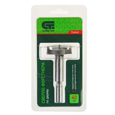 Drill Drill Woods "Sibrtekh", 42 mm, cylindrical shank-1