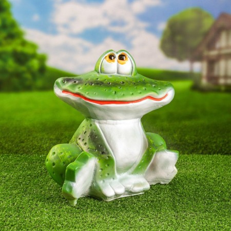 Garden figure "Frog smile" 30x30x21cm