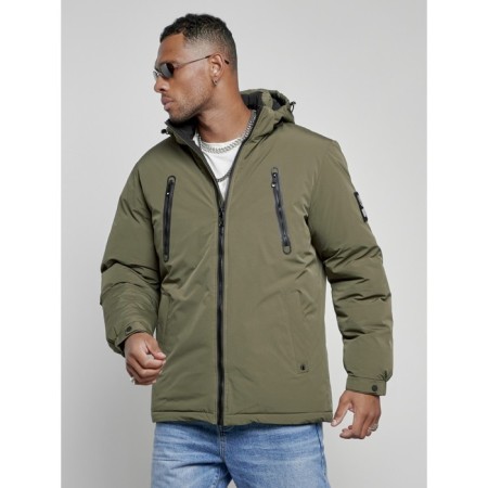 Sports male winter, size 56, khaki color-7