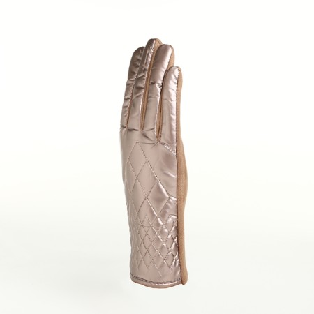Gloves are female, dimensionless, without insulation, beige color-1