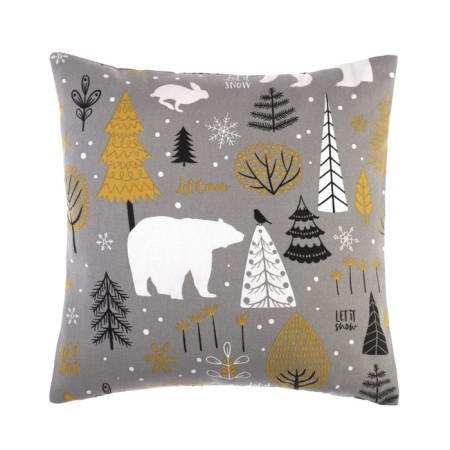 New Year. Decorative pillowcase "Ethel" Let it Snow 40x40 cm, 100% cotton-3
