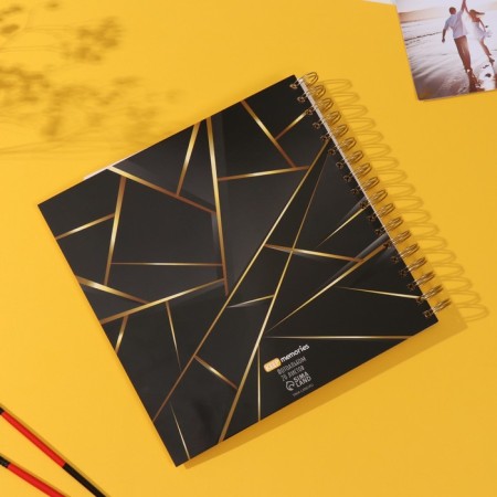 Photo album on spirals 20 sheets "My zoloto" volumetric element + 4 tabs 24x24 cm-8