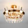 STECCATO chandelier, 5x60W E14, Copper color