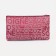 Cosmetic bag with lightning, burgundy color