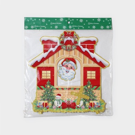 Decorative decoration (suspension) "New Year's house" 50x33.5 cm-7