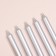 Set of candles for the Cake "Spark", 12 pcs, 8 cm, silver metallic