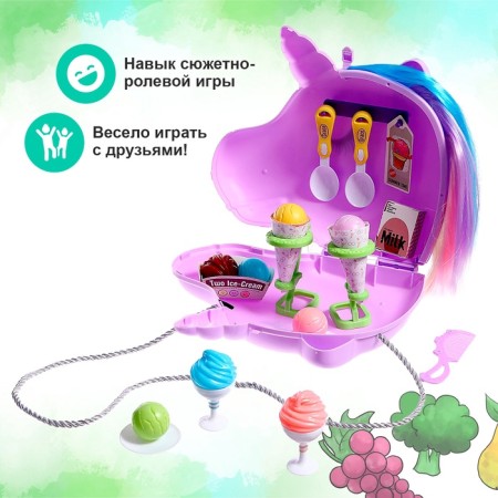 Game set "ice cream shop" in a purse-2