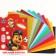 Cardboard color with sparkles, A4, 12 sheets, 12 colors, non -moped, bilateral, in the folder, 250 g/m², puppy patrol