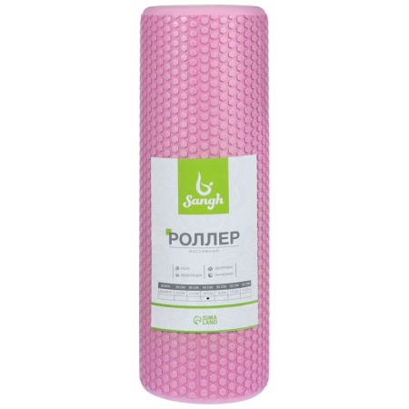 Massage roller SANGH, 45x15 cm, pink color-7