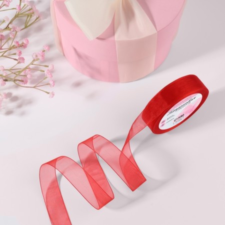 Kapron tape, 20 mm, 20 ± 1 m, color red No. 26-1