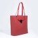 Bag Women's Tout with zipper, burgundy color