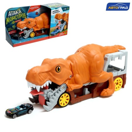 Parking Autotrak "Monster attack. Dinosaur ", light, 1 machine, launching installation