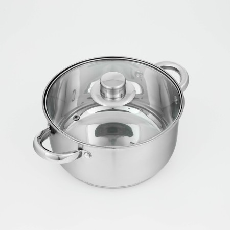 Stainless steel pan “Grette”, 3.2 l, d = 20 cm, with a lid, the capsule, induction-2