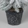 Christmas tree decor "snowy, in a pot" 21x7.5 cm