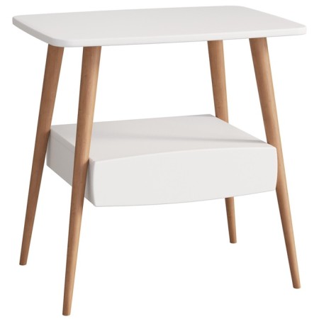 Journal table "Como", 600 × 450 × 615 mm, color white snow-1