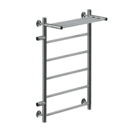 Water towel "Sanprise" Aurora P6, 400x700 mm, with a shelf, left, chrome