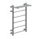 Water towel "Sanprise" Aurora P6, 400x700 mm, with a shelf, left, chrome