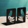Holder-stand for the books "Owl on books" set 2pcs, black