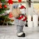 Santa Claus "in a knitted suit. With a flashlight" 30 cm