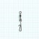Tiger with a Volzhanka fastener 906 Rolling Swivel with Hanging Snap B 2x4, Test 22 kg, 10 pcs