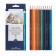 Pencils of watercolor 12 colors BrunovisConti Aquarelle, three -sided
