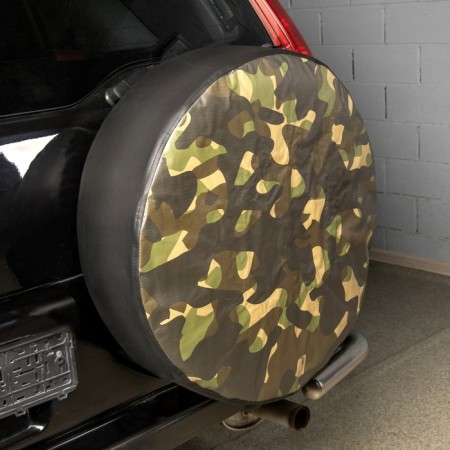 SkyWay spare wheel “Camouflage”, R15, diameter 67 cm, eco -leather, polyester
