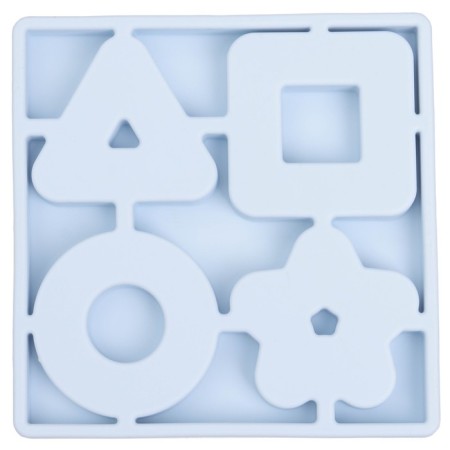 Developing toy - sorter “Study figures”, food silicone, blue color, Mum & Baby-18