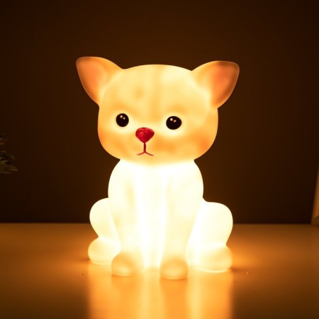 Night "cat" LED from batteries 3haaa white 11x14x18 cm Risalux-2