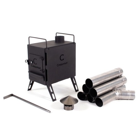 Fireplane stove "Rastype" Heavy is small with screens, corner pipes and fungus-5