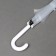 Umbrella - a semiautomatic “frame” cane, 8 knitting needles, r = 45 cm, color mix