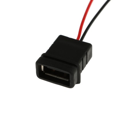 USB connector with a wire 10 cm, 2 pin, 2.1 a, 5 V, black-1