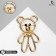 Bear "Bear" toy, black color in gold