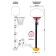 Basketball set "Basketball", adjustable stand with a shield (4 heights: 28 cm/57 cm/85 cm/115 cm), mesh, ball, shield 34.5x25 cm