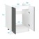 Floor cabinet 600 for Helga washing, 600x500x824, white/olive Soft MDF