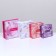 Set of square boxes, 4 in 1 "feathers", 20 x 20 x 8 cm- 14 x 14 x 5 cm