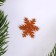 New Year's set for the decor "Snowflakes" 12 pcs., Color gold