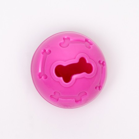 Ball under the treats thickened TPR, 7 cm, pink-1