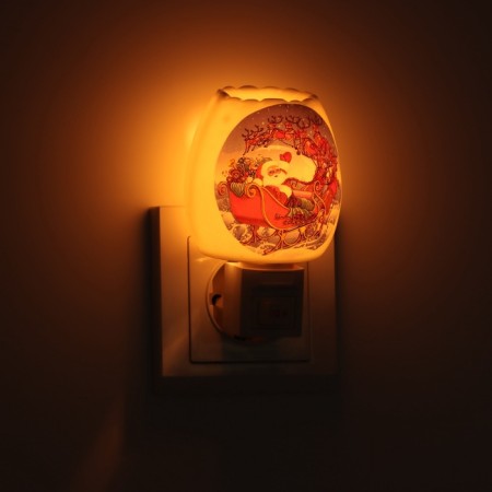Lamp "Santa Claus on a sleigh" 1x7W E11 white 8x8x12cm-6
