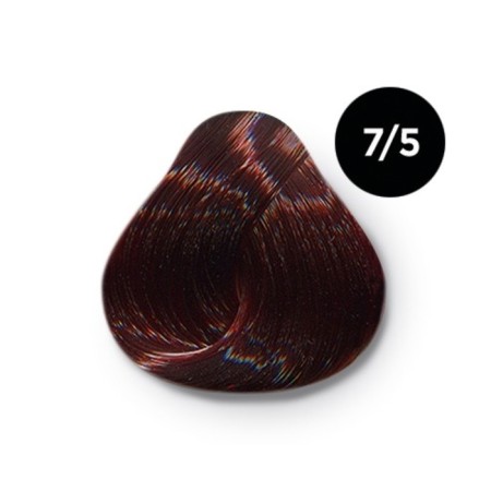 Cream-coloring hair permanent OLLIN Professional Color, tone 7/5 blond mahagon, 100 ml-1