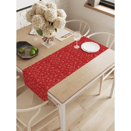 The path on the table "Red Fun", Oxford, size 40x145 cm