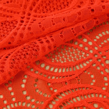 Lace elastic fabric, 180 mm × 2.7 ± 0.5 m, red color-1