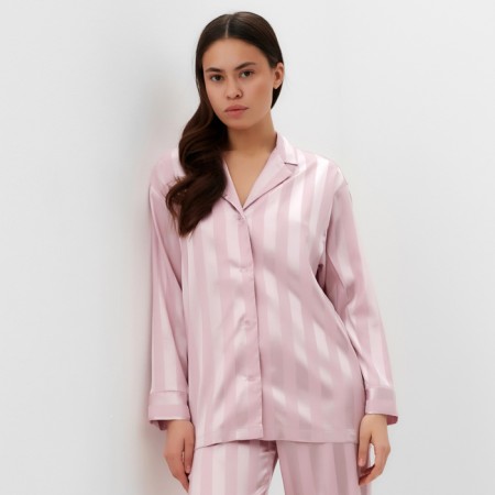 Female pajamas (shirt, trousers) KAFTAN "strip", powder, p.44-46-1