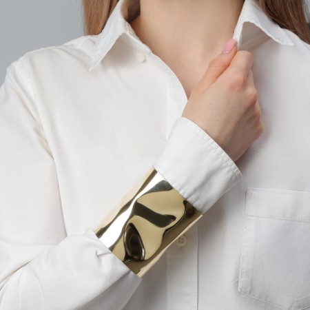 Bracelet Metal "Cuff" with deflection, color gold-3
