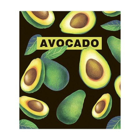 Notebook of 48 sheets in Calligrata Avocado cage, cover coated cardboard, twin-lak + selective UV-lak, block offset mix-5