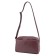 Cross-Bodi bag with zipper, burgundy color