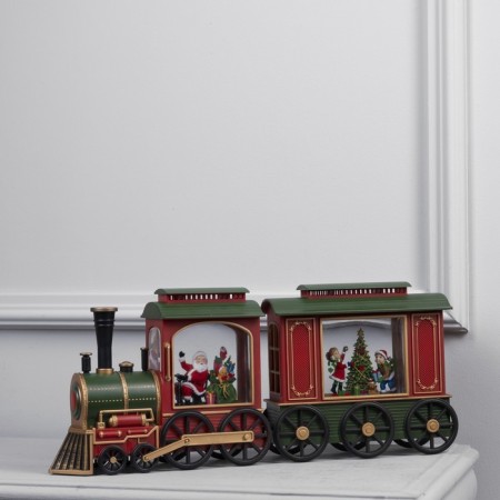 LED figure "Train" 48 × 20 × 9.5 cm, plastic, AAX3 batteries (not complete), USB, glow warm white-1