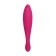 Jos Danvi vibrator with vacuum-wave stimulation, silicone, 21.5 cm, pink color